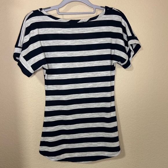 Made in USA 🇺🇸 P.inc striped sailor short-sleeved top Small - Picture 2 of 4